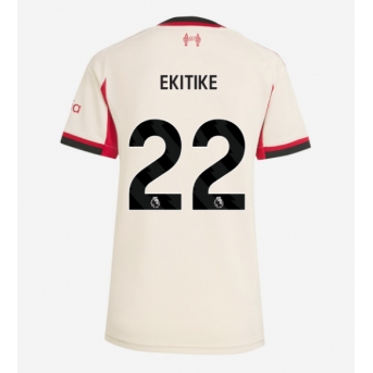 Liverpool Hugo Ekitike #22 Maglia Gara Trasferta Repliche 2025-26 Donna Maniche Corte